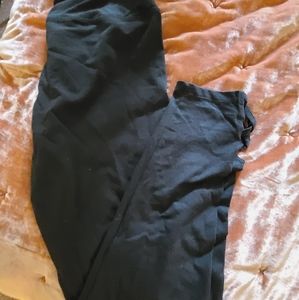 NWT kohl's brans size large black leggings